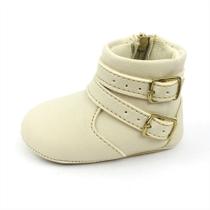 Botinha Bota Feminina Menina Bebê Recém Nascido Fivela Lateral Zíper Botinha Bota Feminina Menina Bebê Recém Nascido Fivela Lateral Zíper