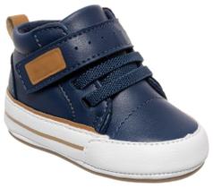 Botinha Coturno Infantil Menino Bebê tiras autocolantes 3384bk