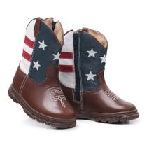 Botinha Country Infantil em Couro Legitimo D'Jan