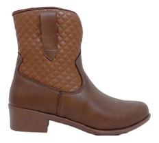 Botinha cowgirl menina kidy folk texana saltinho fashion