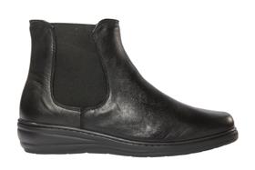 Botinha Fem em Couro Mestiço Preto- Cod 5971 Botinha Fem em Couro Mestiço Preto- Cod 5971