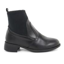 Botinha Feminina Cano Baixo com Neoprene