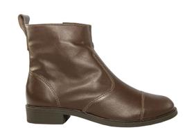 Botinha Feminina Cano Curto Couro Brownie - Cód 62100