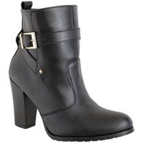 Botinha Feminina Cano Curto e Salto Grosso Confortável e Elegante