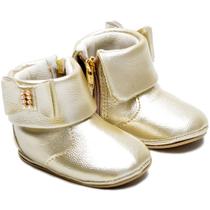 Botinha Feminina Infantil Bebê Casual Confortável Laço