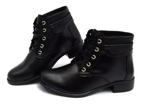 Botinha Feminina Verniz Cano Médio Salto Saltinho Oferta Botinha Feminina Verniz Cano Médio Salto Saltinho Oferta
