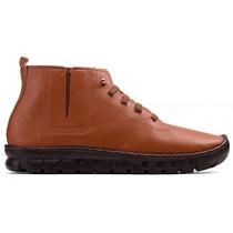 Botinha Feminino Casual Macio Leve Confortável Com Cadarço Sola Reta Bota Feminina 400