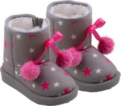 Botinha Pantufa Feminina Infantil de Estrelas GZT Ref.0319