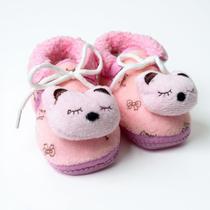 Botinha Pantufa sapatinho Bebê Fofinha Quentinha Floff