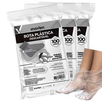 Botinha Plástica Descartável Para Spa Dos Pés 300 Und