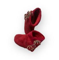 Botinha Recém Nascido Tamanho 17 De 08 A 10 Meses Vermelho Botinha Recém Nascido Tamanho 17 De 08 A 10 Meses Vermelho