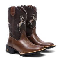 Botinha Texana Infantil Com Zíper Cavalinho