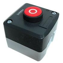 Botoeira com 1 botão lk- xal- d112 botao vermelho nf lukma