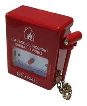 Botoeira de alarme resinada Endereçável Abs Com Martelo- Abde-a/m 1024- Ascael