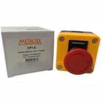 Botoeira de Emergência Caixa Sobrepor Amarela NR12 Metaltex CP1-E