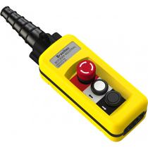 Botoeira Industrial Pendente 1 Velocidade e 2 Botões Com Emergência Brasiltec