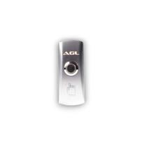 Botoeira inox aco escovado sobrepor agl