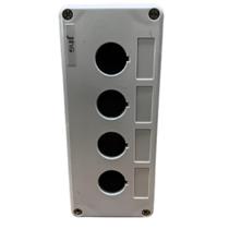 BOTOEIRA PLASTICA VAZIA - BMX104 - CINZA - (4 FURO/22,5mm)