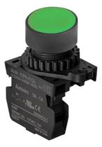 Botoeira Pulsadora Verde S2prp1ga e Bloco De Contato Na Botoeira Pulsadora Verde S2prp1ga e Bloco De Contato Na