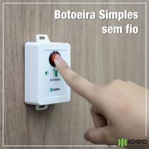 Botoeira Simples Sem Fio Branca Ipec