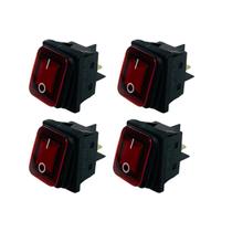 Botões 04 Interruptores Liga/desliga Modelo:kcd4-s1 20a 250v Botões 04 Interruptores Liga/desliga Modelo:kcd4-s1 20a 250v