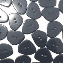 Botões 2 Furos Brilhante Plástico ABS Preto 18mm 44368 Botão Alfaiataria para confecção artesanatos e roupas Botões 2 Furos Brilhante Plástico ABS Preto 18mm 44368 Botão Alfaiataria para confecção artesanatos e roupas