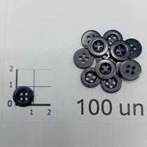 Botões Az Petroleo 11mm 4 Furos Fosco 50Un 100Un 200Un uniformes camisas casacos ternos Botão 44946