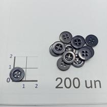Botões Az Petroleo 11mm 4 Furos Fosco 50Un 100Un 200Un uniformes camisas casacos ternos Botão 44946