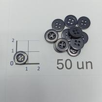 Botões Az Petroleo 11mm 4 Furos Fosco 50Un 100Un 200Un uniformes camisas casacos ternos Botão 44946