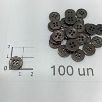 Botões Chumbo 11mm 4 Furos Brilho 50Un 100Un 200Un confecção camisas artesantos casaco Botão 44962 Botões Chumbo 11mm 4 Furos Brilho 50Un 100Un 200Un confecção camisas artesantos casaco Botão 44962