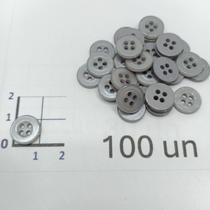 Botões Cinza 11mm 4 Furos Brilho Perolado 50Un 100Un 200Un confecção artesanatos roupas casaco Botão 44961 Botões Cinza 11mm 4 Furos Brilho Perolado 50Un 100Un 200Un confecção artesanatos roupas casaco Botão 44961