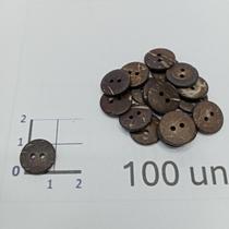 Botões Côco 12mm 2 Furos Fosco 50Un 100Un 200Un confecção camisas vestidos casaco Botão 44974 Botões Côco 12mm 2 Furos Fosco 50Un 100Un 200Un confecção camisas vestidos casaco Botão 44974