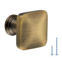 Botões de armário JOY DECOR, latão antigo escovado, 2,8 cm, pacote com 10