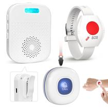 Botões de chamada sem fio Caregiver Pager CallToU com botão de pânico Botões de chamada sem fio Caregiver Pager CallToU com botão de pânico