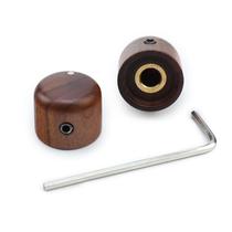 Botões de controle de guitarra OVSAL Rose Wood para Strat Telecaster