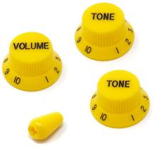Botões de controle de guitarra Vintage Forge Yellow para Fender Strat