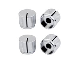 Botões de Controle Flat Top de Liga de Alumínio Guyker para Guitarra 6mm