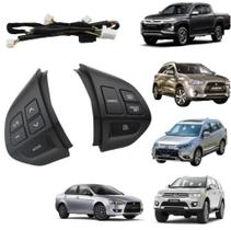 Botões de Controle Som do Volante Mitsubishi Sport L200 Pajero Tr4 Dakar Full Botões de Controle Som do Volante Mitsubishi Sport L200 Pajero Tr4 Dakar Full