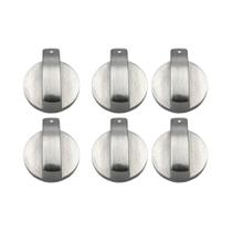 Botões de Controle Universais de Fogão - Conjunto de 4/6 Peças em Metal Botões de Controle Universais de Fogão - Conjunto de 4/6 Peças em Metal