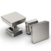 Botões de gabinete Amerdeco, níquel acetinado escovado, 30 mm, pacote com 10