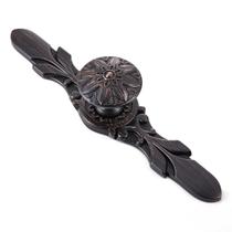 Botões de gabinete YCSJ redondos de bronze polido a óleo com placa traseira, pacote com 10