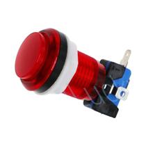 Botões De LED Para Fliperama (10 Peças) 5V 12V Iluminados Transparentes Com Microinterruptor Para