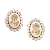 Botões De Liga De Pérola Vintage Beauty Cameo (2 Peças/Pacote) Para Cardigans, Sapatos, Bolsas E