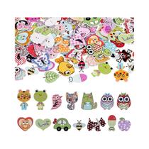 Botões De Madeira De Natal 50pcs Botões De Costura Com 2 Furos Para Artesanato E Decoração DIY