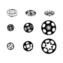 Botões De Plástico Transparente Com Pressão 30 90 Conjuntos Costuráveis Invisíveis Redondos Para