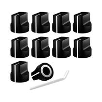 Botões De Potenciômetro Plástico Coloridos 10PCS 6.35MM Para Controle De Volume De Áudio Para Peças