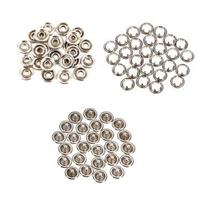 Botões de pressão metálicos 45 peças tic tac para roupas costura artesanato botão de metal Botões de pressão metálicos 45 peças tic tac para roupas costura artesanato botão de metal