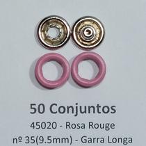 Botões de Pressão Nº 35 Tic-Tac Colorido Latão Sortidos Rosa Rouge 9,5mm 50Un 100Un 200Un roupa infantil Botão 45020V