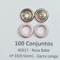 Botões de Pressão Nº 35 Tic-Tac Sortidos Colorido Latão Rosa Bebê 9,5mm 50Un 100Un 200Un roupa infantil Botão 45017V