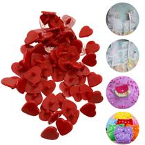 Botões De Pressão Plastico Ritas de Coração 10mm Pacote com 50 Botão Varias Cores